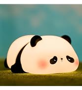 YR YRHH-PET Panda Cute Night Light, Squishy Panda Kids Lamp, Rechargeable Dimmable Animal Light D...