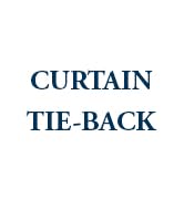 Curtain Holdback Pack of 2 Decorative Wrought Iron Handmade Tie Back Hook Loop Design Unique Hand...