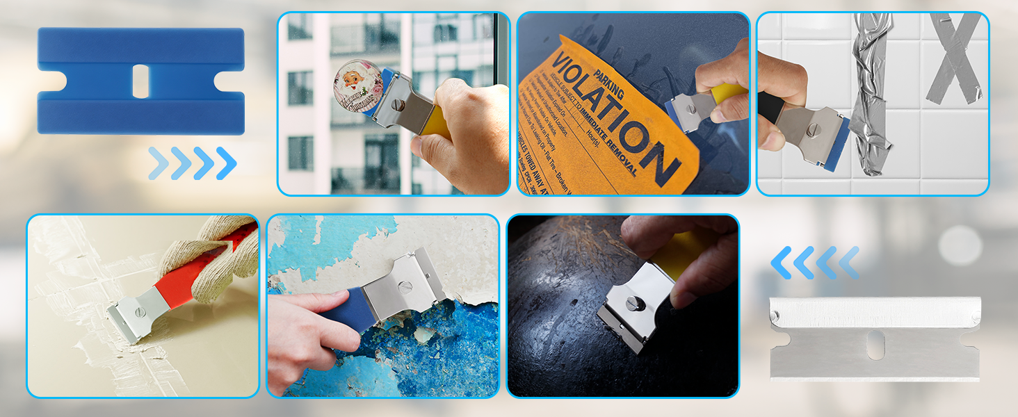 Razor Blade Scraper Multi-Purpose Cleaning Remover Tool
