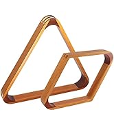 GSE Solid Wood Billiard 8-Ball Triangle / 9-Ball Diamond Pool Ball Racks for 2-1/4" Pool Balls