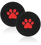 VAGURFO 2 Packs Cup Holder Coasters,Car Cup Coasters,2.75 inch Cup Holder Insert, PVC Anti Slip D...