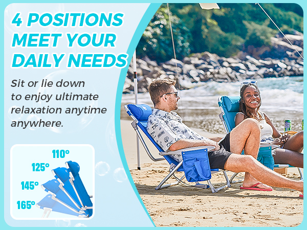 WEJOY Folding Beach Chair for Adults
