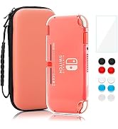 RHOTALL Carrying Case for Nintendo Switch Lite,Shockproof Portable Accessories Bundle Travel Bag,...