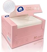 Vinda Face Towels, Disposable, XL facial towels, 30 Count - Thick 100% Rayon Fabric Dry Wipes for...