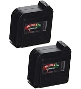 2Pcs Black Bt-860 Battery Tester Checker Battery Volt Tester Monitor Electrical Equipment for 9v ...