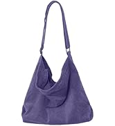 ALUWU Corduroy Tote Bag for Women Canvas Shoulder Handbags Cute Large Purse