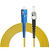 Eardion SC to ST Fiber Optic Patch Cable, 5M(16.4ft) SC-ST SingleMode Simplex Fiber Cable - SC/UP...
