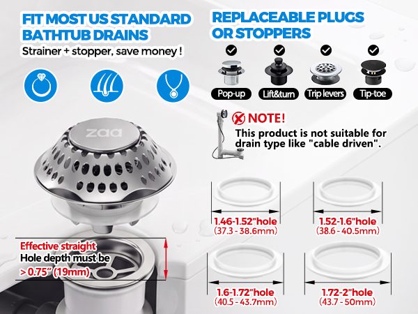 bathtub drain stopper tub stopper bathtub drain bathtub drain plug drain hair catcher