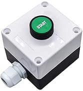 Taiss Momentary Push Button Switch Station Box Start Green Sign AC 660V 10A Weatherproof Push But...