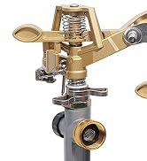 Impact Sprinkler Head on Metal Step Spike