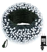 66FT 200 LED Christmas Lights with Timer, Twinkle Fairy Lights String with 8 Flashing Modes Strin...