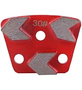 6PCS Diamond Grinding Disc, Trapezoid Diamond Floor Grinding Pad Disc, #30 Grit Metal Diamond Tra...