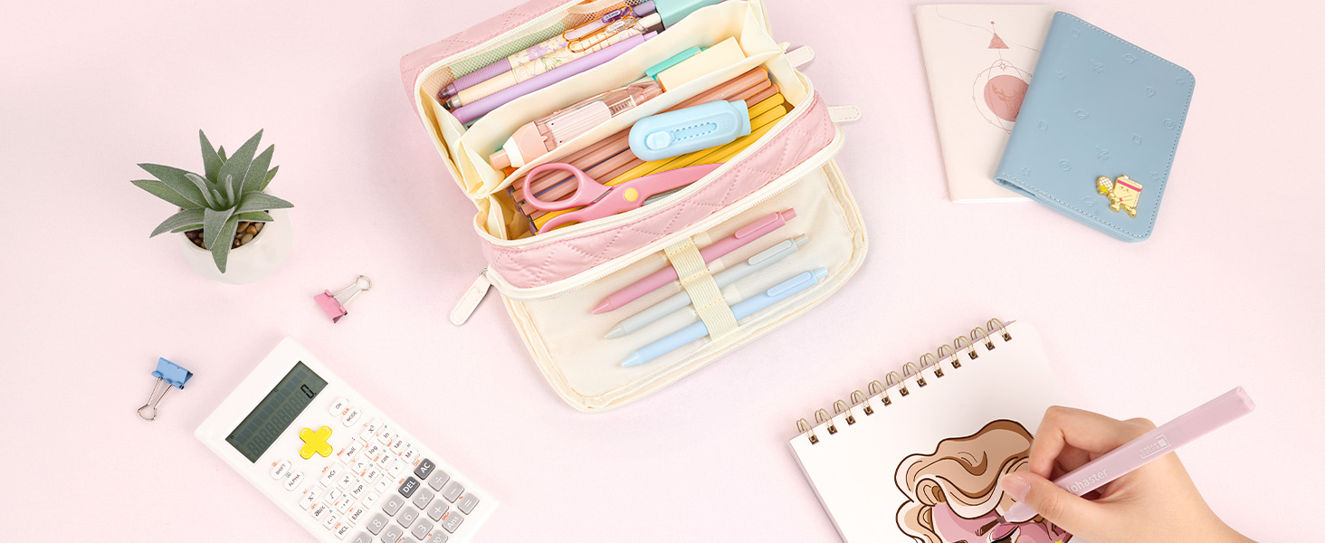 organized pencil case