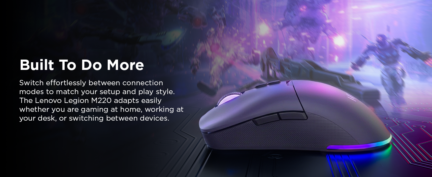 Lenovo Legion M220 Wireless RGB Gaming Mouse - Built to do more