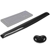 ABRONDA Gel Keyboard & Mouse Wrist Rest Set - Keyboard Wrist Rest Pad & Mouse Support for Office ...