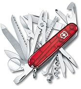 Victorinox Swiss Champ Swiss Army Knife, 33 Functions, Swiss Made Pocket Knife with Large Blade, ...