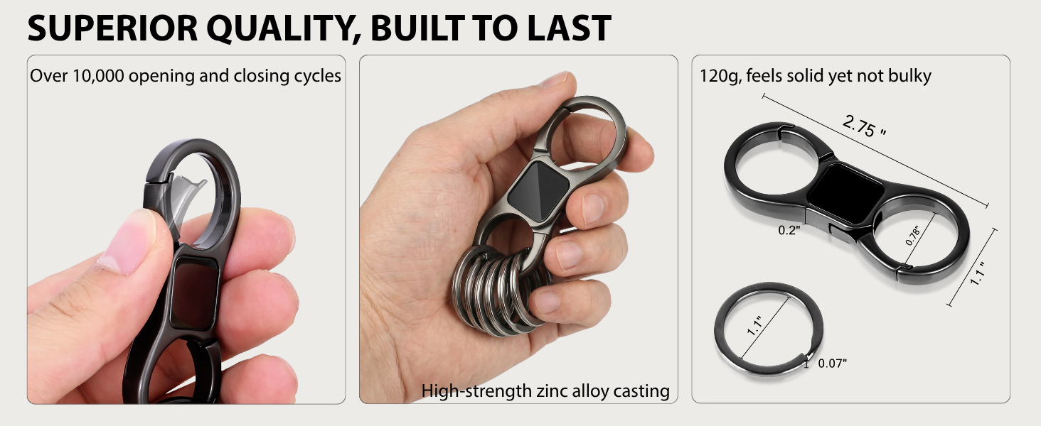 car key holder, mens keychain