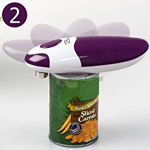 2: The opener rotates around the lid 360' automatically.