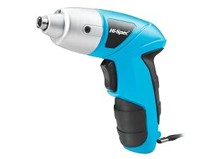 Hi-Spec 27 Piece Blue 4.8V Electric Cordless Power Screwdriver & Bit Set