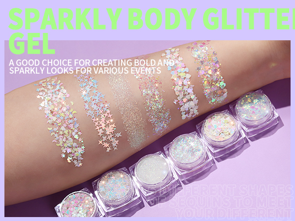 face and body glitter