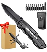 Gifts for Dad, Multitool Knife BEST DAD EVER for Camping, Fathers Day Christmas Unique Gifts for ...