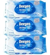 Deeyeo Unscented Baby Wipes for Sensitive Skin | Gentle Cleansing Wet Wipes for Adults | 99% EDI ...
