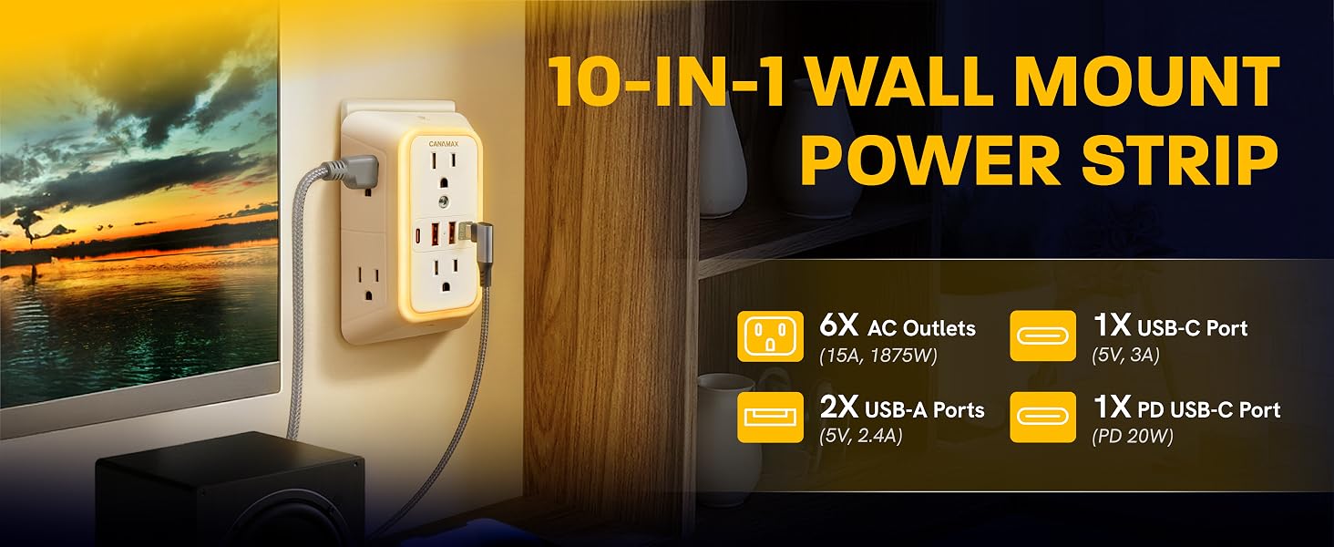 Wall Charger PD20W Power Strips