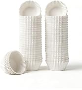 700 Count Standard Cupcake Liners for Baking, Non-stick Greaseproof Paper Muffin Liners, White Cu...