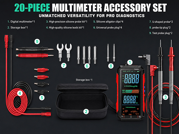 2026 Upgraded FS899L Digital Multimeter
