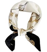 100% Mulberry Silk Scarfs for Women-Lightweight Square Satin Head Scarf-Small Silk Hair Scarf for...