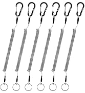 Booms Fishing T04 Fishing Lanyards Fishing Tool/Pole Safety Coil Lanyard Retractable Wire Inside ...