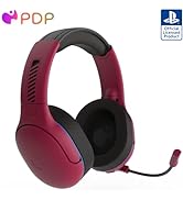 PDP AIRLITE Pro Wireless Headset with Mic for PS5, PS4, PC - Cosmic Red