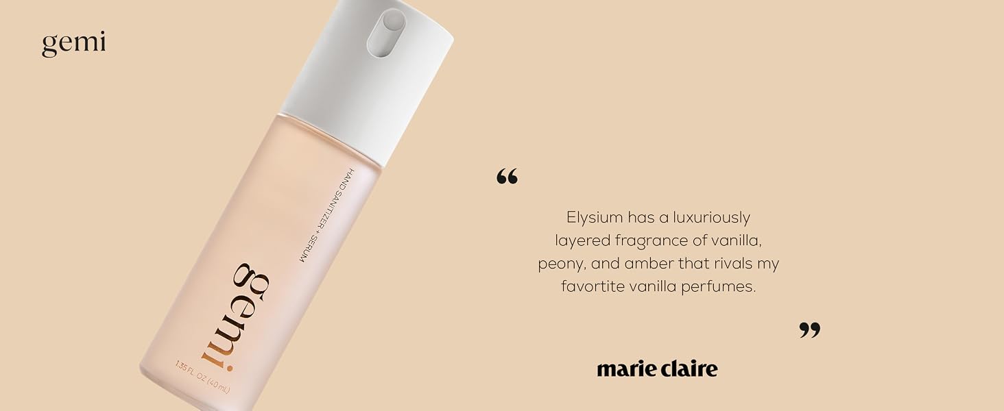 elysium has a luxuriously layered fragrance of vanilla, peony, and amber