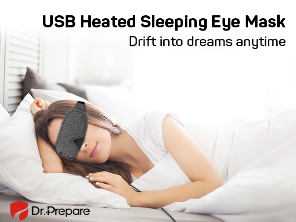 1. heated eye mask