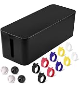 Cable Management Box - Large Cable Organizer Box to Hide Wires & Power Strips, TV & Desk Computer...