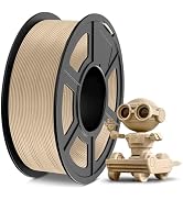 TECBEARS Wood Filament PLA, Neatly Wound 3D Printer Filament 1.75 mm, 3D Printing Filament Wood, ...