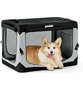 ZOMISIA Collapsible Dog Crate for Medium Dogs - 30 Inch Portable Dog Travel Crate Soft Sided with...