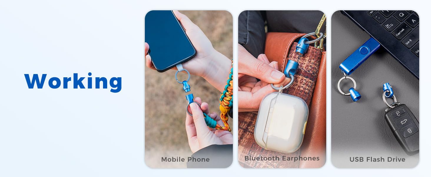 pull apart key chain for working