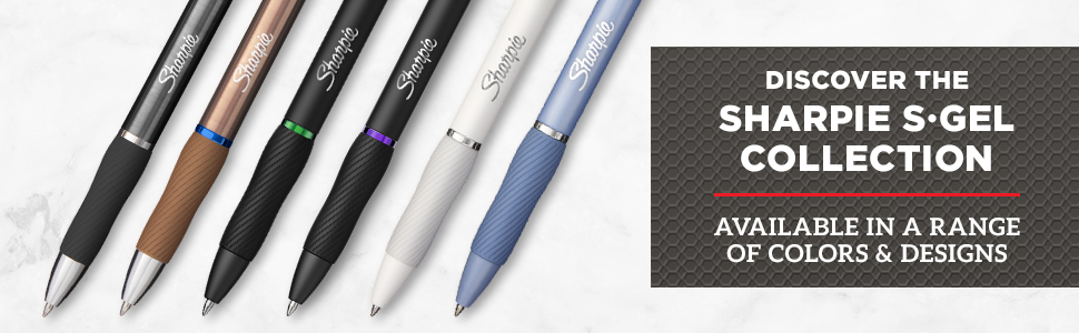 Discover the Sharpie S·Gel Gel Collection. Available in a range of colors and designs.