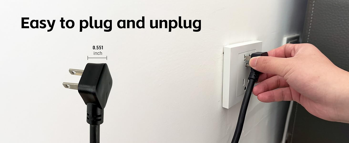easy to plug and unplug