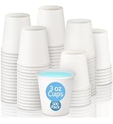 3 oz Small Paper Cups Mouthwash Cups Disposable Bathroom Cups 3 OZ Paper White