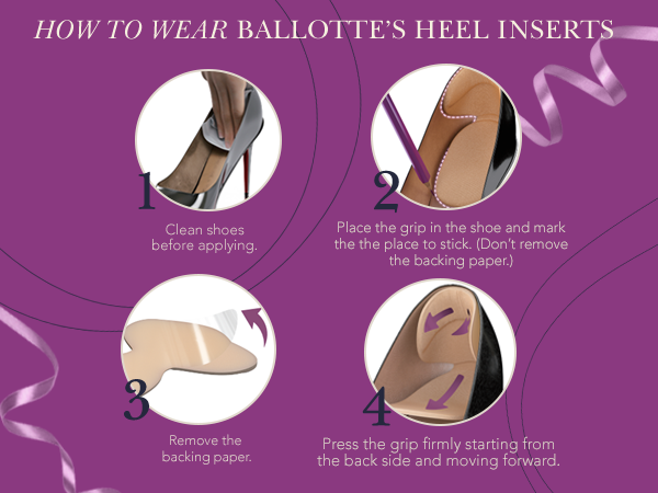 How to use Ballotte T-Type Heel Cushion Inserts