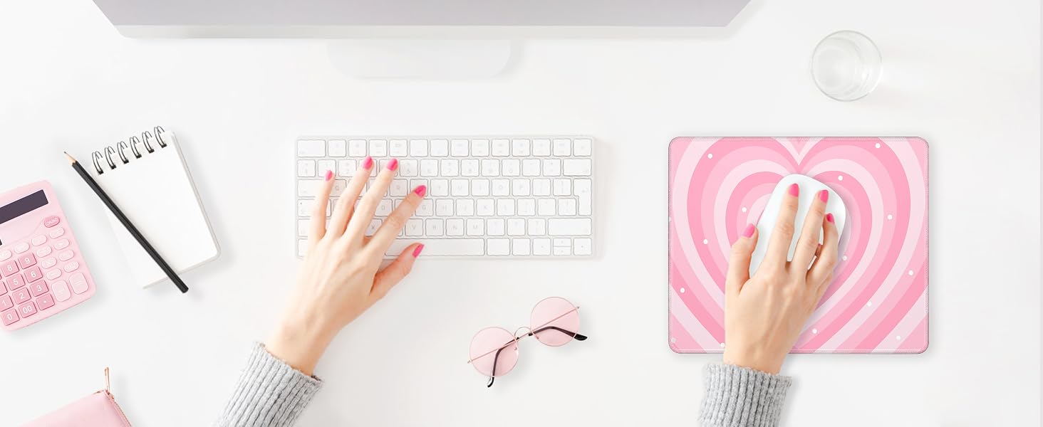 pink mouse pad
