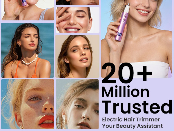 Nose & Eyebrow Hair Trimmer for Women Men,Painless Rechargeable Ear & Nose Hair Trimmer Clipper