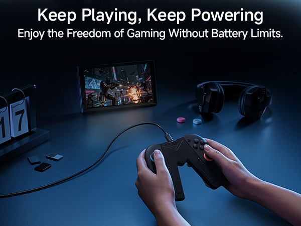 JEMDO Magnetic JoyCon Charger Grip