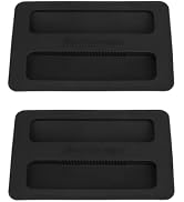 2Pcs Black Toaster Appliance Top Cover, Silicone Lid Toaster, Bread Machine Cover for Sandwich Ma...