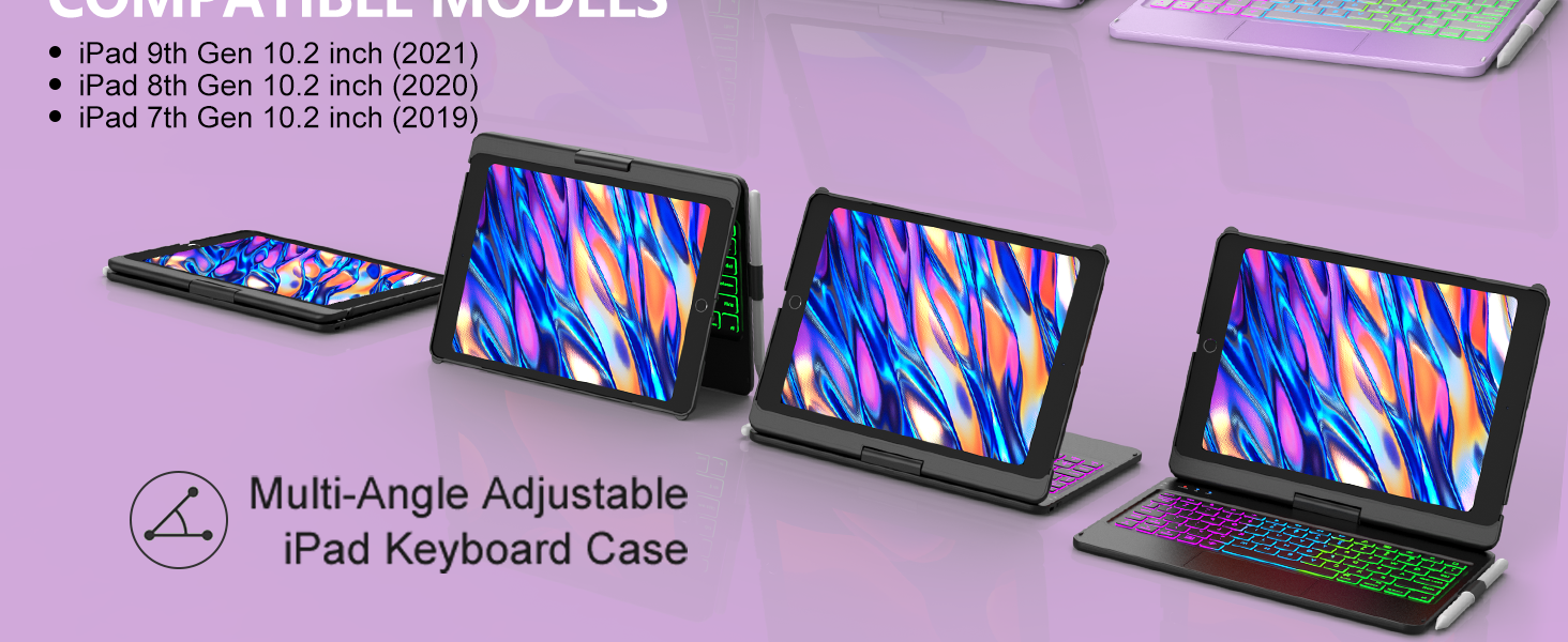 ipad 7th 8th 9th generation case with keyboard keyboard for ipad 9th generation ipad laptop case