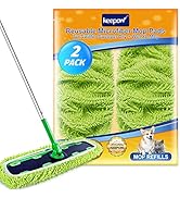 KEEPOW Reusable XL Wet Pads Refills for Swiffer XL Mop Sweeper, X-Large Dry-Sweeping / Wet-Moppin...