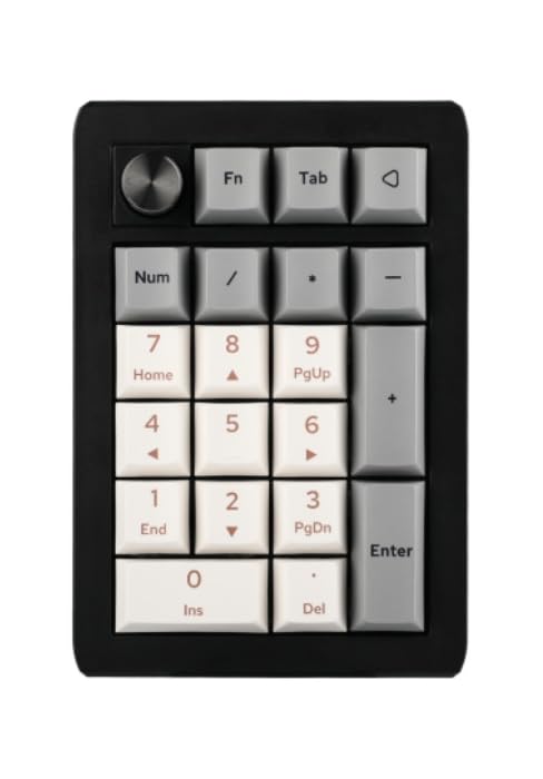 EPOMAKER EK21 VIA Gasket Number Pad w/ 1000mAh Battery, BT 5.0/2.4GHz/Wired | Hot-Swap Numpad wit...