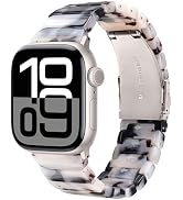 V-MORO Compatible with Apple Watch Resin Bands Series 8/7/9/10 38/41/40/42mm(S10),46/45/44/42mm F...